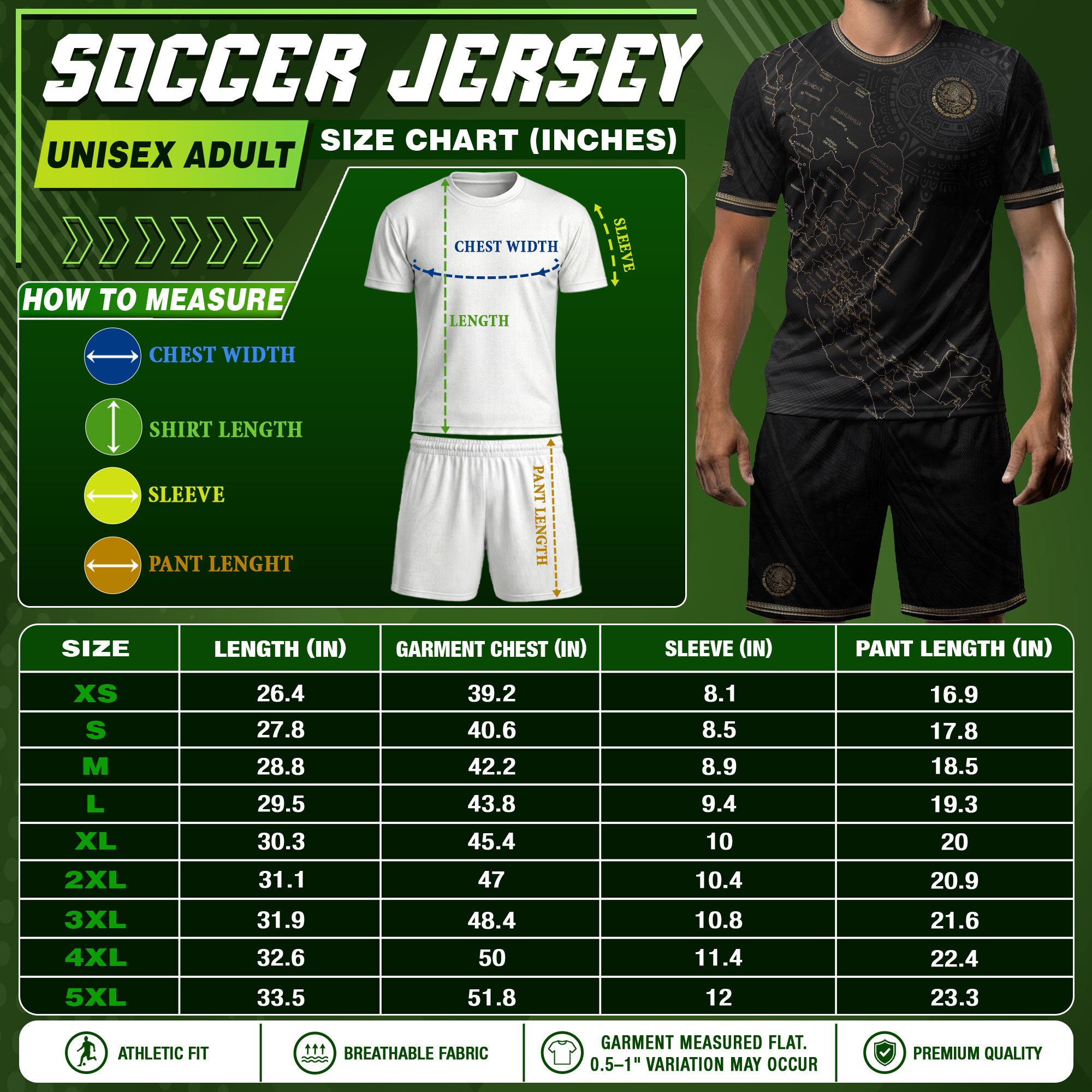 Camiseta de fútbol de México con diseño de mapa patrimonial de piedra solar azteca negra