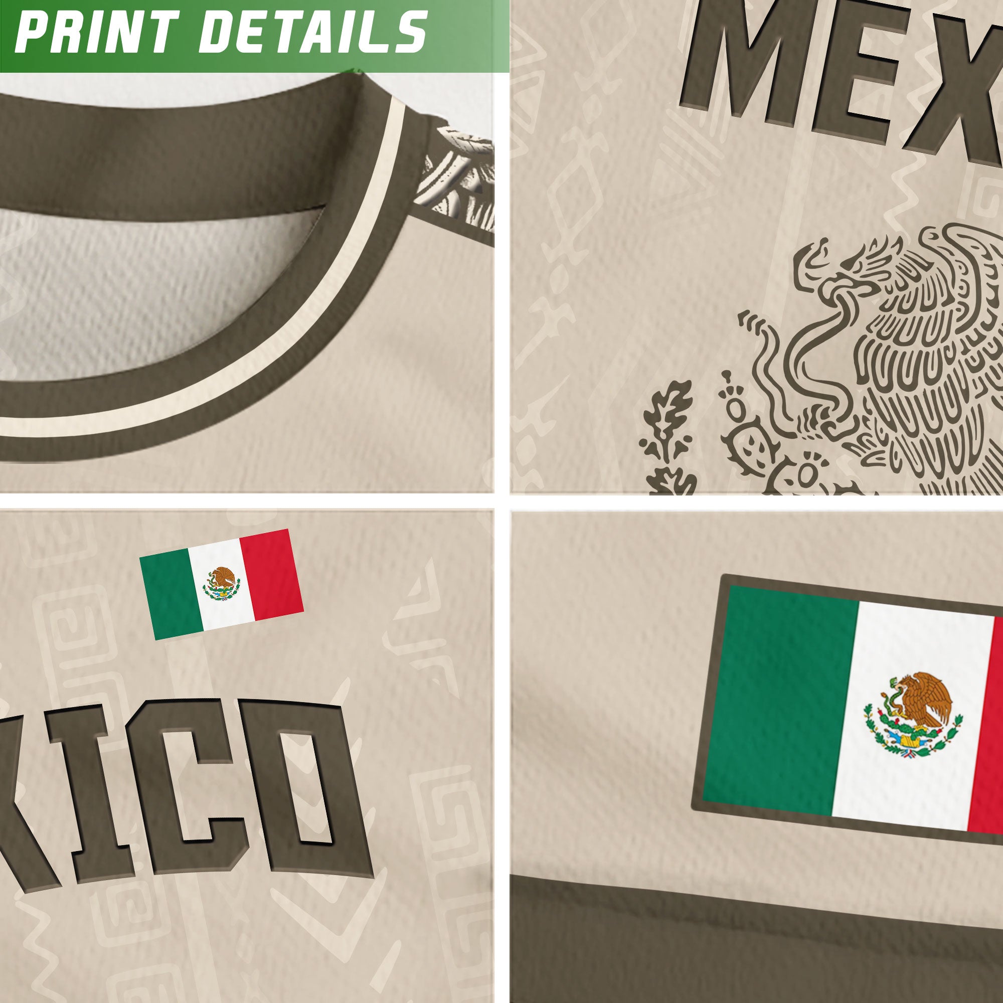 Mexico Aztec Eagle Devouring Serpent Soccer Jersey